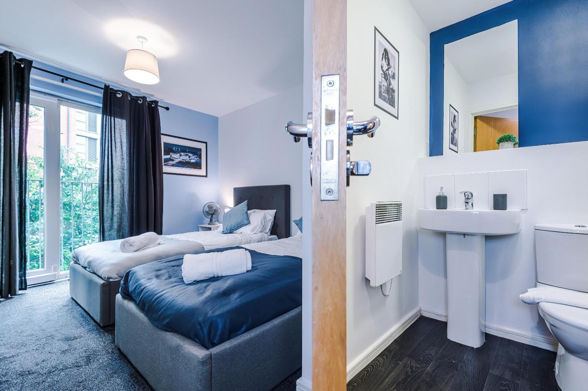 2 Bed Apartment With Balcony Private Parking Near Etihad Stadium, Coop Live Μάντσεστερ Εξωτερικό φωτογραφία